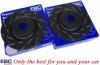 Przednie CERAMICZNE klocki RedStuff + tarcze hamulcowe EBC seria USR Ford Mustang 5,0 V8 2015-