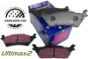 Tylne klocki Ultimax2 + NAWIERCANE NACINANE tarcze hamulcowe 348mm 6 szpilek EBC seria GD Ford F-150 F150 2012-