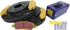Przednie klocki YellowStuff + NACINANE tarcze hamulcowe 330mm EBC seria USR GMC Yukon 2009-2020