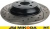 Tylne klocki + WIERCONE NACINANE tarcze hamulcowe 302mm BLACK Lincoln Corsair