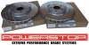 Przednie klocki + WIERCONE tarcze hamulcowe 355mm POWERSTOP Ford Mustang 2005-2014