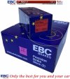 Przednie CERAMICZNE klocki RedStuff + tarcze hamulcowe 293mm EBC serii PREMIUM Ford Mustang 2005-2010