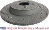 Tylne CERAMICZNE klocki RedStuff + NACINANE tarcze hamulcowe 320mm EBC seria GD Ford Mustang 2015-