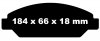 Przednie klocki Ultimax2 + tarcze hamulcowe 330mm EBC seria PREMIUM Chevrolet Avalanche 1500 2007-2008