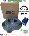 Tylne klocki GreenStuff + WENTYLOWANE tarcze hamulcowe EBC seria PREMIUM Dodge Charger
