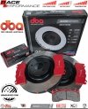 Przednie klocki RACE PERFORMANCE + tarcze hamulcowe DBA seria 4000 T3 Ford Mustang 5,0 V8 2015-