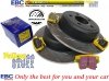 Tylne klocki YellowStuff + NACINANE NIE WENTYLOWANE tarcze hamulcowe EBC seria USR Dodge Charger RWD V6