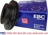 Tylne klocki GreenStuff + NACINANE tarcze hamulcowe EBC seria USR GMC Yukon XL 2500 2000-2007