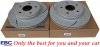 Przednie klocki EXTRA DUTY ED + nawiercone nacinane tarcze hamulcowe EBC seria GD Dodge RAM 1500 2006-