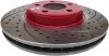 Nawiercana nacinana przednia tarcza hamulcowa RED 320mm  Dodge Charger