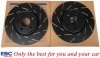 Przednie CERAMICZNE klocki RedStuff + NACINANE tarcze hamulcowe 320mm EBC seria USR Ford Escape AWD 2013-