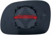 Szkło lusterka prawe ASFERYCZNE + MOCOWANIE Dodge Caravan 1996-2008