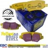 Tylne klocki YellowStuff + NAWIERCANE NACINANE tarcze hamulcowe EBC seria GD Jeep Wrangler JK 2007-2018
