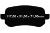 Tylne klocki Ultimax2 + NAWIERCANE NACINANE tarcze hamulcowe 305mm EBC seria GD Chrysler Voyager Town Country 2008-