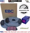 Przednie klocki Ultimax2 + NAWIERCANE NACINANE tarcze hamulcowe 330mm EBC seria GD Volkswagen Routan 2012-