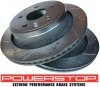 Tylna WIERCONA nacinana tarcza hamulcowa POWERSTOP 5 szpilek RAM 1500 2003-