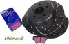 Tylne klocki Ultimax2 + WIERCONE NACINANE tarcze hamulcowe EBC seria GD Dodge Charger RWD V6