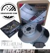 Przednie CERAMICZNE klocki z zestawem montażowym + tarcze hamulcowe BREMSEN 321mm JL9 Chevrolet Camaro LS 2016-