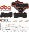 Przednie klocki XTREME PERFORMANCE + dwuczęściowe pływające tarcze hamulcowe DBA seria 5000 T3 Ford Mustang 5,0 V8 2015-