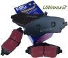 Przednie klocki Ultimax2 + NAWIERCANE NACINANE tarcze hamulcowe 302mm EBC seria GD Fiat Freemont -2012