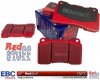Przednie CERAMICZNE klocki RedStuff + NAWIERCANE NACINANE tarcze hamulcowe 355mm EBC seria GD Ford Mustang 2005-2014