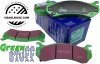 Tylne klocki GreenStuff + NACINANE tarcze hamulcowe EBC seria USR Chevrolet Avalanche 2500 2002-2003