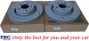 Przednie klocki RedStuff + NAWIERCANE NACINANE tarcze hamulcowe 320mm EBC seria GD Ford Mustang 2015-