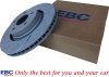 Przednie klocki RedStuff + NAWIERCANE NACINANE tarcze hamulcowe 320mm EBC seria GD Ford Mustang 2015-
