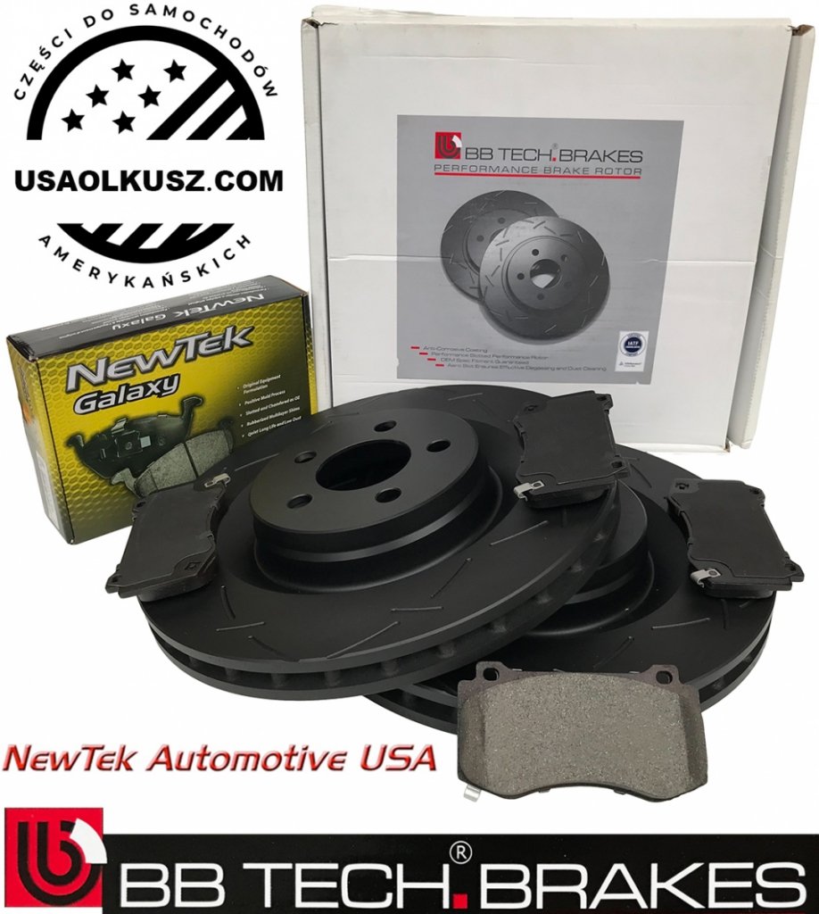 jackham。 Klocki + tarcze hamulcowe przednie SLOTTED 360mm Dodge