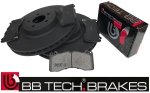 Przednie klocki + NACINANE tarcze hamulcowe 380mm BB-TECH Ford Mustang 5,0 V8 2015- brembo system