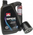 Filtr + olej SUPREME 10W30 Chrysler LHS