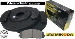 Przednie klocki + WIERCONE NACINANE tarcze hamulcowe 330mm GEOMET Dodge Journey 2012-