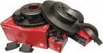 Tylne klocki szczęki oraz WENTYLOWANE tarcze hamulcowe BREMBO Dodge Magnum