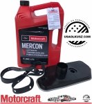Syntetyczny olej Motorcraft MERCON V oraz filtr automatycznej skrzyni biegów Ford Explorer AWD 4,0 V6