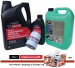 Oryginalny filtr oraz syntetyczny olej silnikowy Motorcraft 5W30 Ford Expedition 3,5 V6