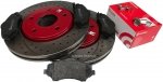 Przednie klocki BREMBO + WIERCONE tarcze hamulcowe 303mm RED Volkswagen Routan