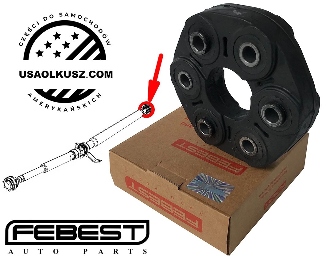 Przegub tylny wału napędowego Dodge Journey AWD - Reduktor