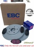 Tylne klocki Ultimax2 + tarcze hamulcowe 328mm EBC seria Premium Chrysler Voyager Town Country 2012-