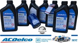 Filtr + olej ACDelco 5W30 Cadillac ATS 3,6 V6 2016-