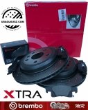 Tylne klocki brembo + wentylowane tarcze hamulcowe brembo XTRA Jeep Grand Cherokee 2011-2022