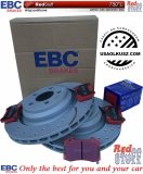 Tylne CERAMICZNE klocki RedStuff + NAWIERCANE NACINANE tarcze hamulcowe 350mm EBC seria GD Dodge Magnum SRT-8 6,1 V8