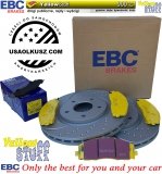 Przednie klocki YellowStuff + NAWIERCANE NACINANE tarcze hamulcowe 330mm EBC seria GD Fiat Freemont 2012-