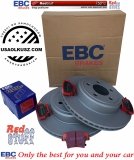 Tylne CERAMICZNE klocki RedStuff + WENTYLOWANE tarcze hamulcowe EBC seria PREMIUM Chrysler 300C