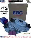 Tylne klocki Ultimax2 + NACINANE tarcze hamulcowe 350mm EBC seria USR Chrysler 300C SRT