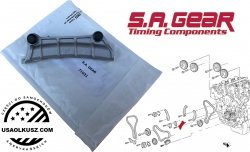 Prowadnica lewego łańcucha wałka rozrządu silnika Pontiac G8 3,6 V6 2008-2009