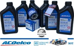 Filtr + olej ACDelco 5W30 GMC Envoy 5,3 V8