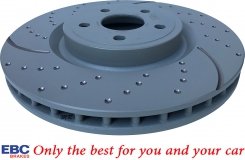 Przednia NAWIERCANA NACINANA tarcza hamulcowa 380mm EBC seria GD Jeep Grand Cherokee SRT 2012-2020