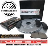 Przednie klocki Z17 + tarcze hamulcowe 330mm POWERSTOP Chrysler Voyager Town Country 2012-