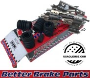 Zestaw montażowy klocków oraz osłony prowadnic tylnego zacisku hamulcowego BR3 / BR4 / BR5 Jeep Wrangler JL 2021-