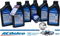 Filtr + olej silnikowy 5W30 Dexos1 Gen3 Full Synthetic API SP ACDelco Chevrolet Suburban 2000-2006
